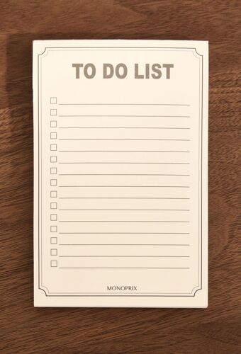 To-Do List Magnétique, 80 Pages