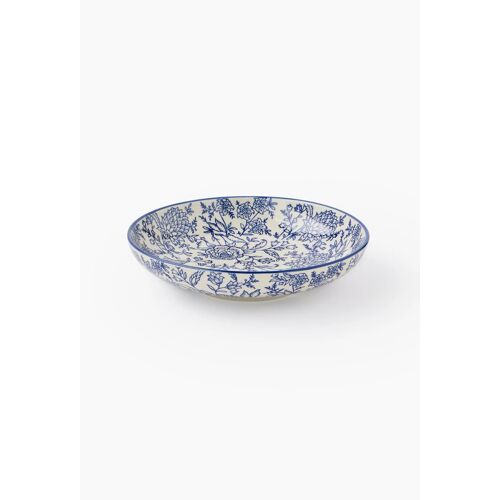 Assiette Creuse, Finition Imprimée, 19cm Ecru