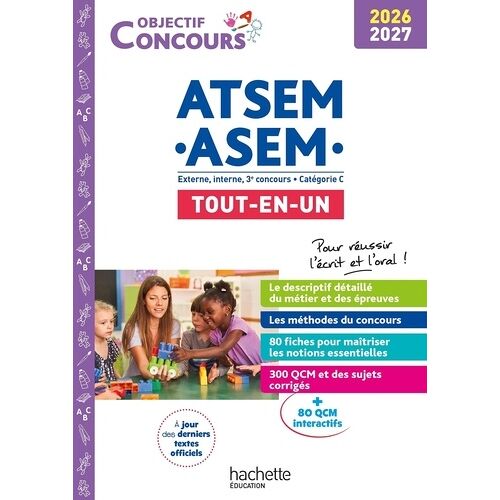 Atsem-Asem, Externe, Interne, 3e Concours, Catégorie C - Tout-En-Un