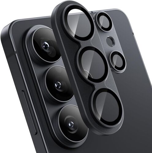 KALANKA-Protection de l'appareil photo pour Samsung Galaxy S26 Ultra - Protection individuelle de l'appareil photo - Anti-rayures - Film de dureté 9H - Résistant aux rayures et aux chutes - En titane