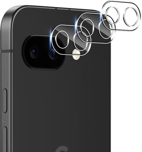 KALANKA-Lot de 2 films de protection d'objectif d'appareil photo en verre trempé transparent pour Google Pixel 9a, dureté 9H, protection anti-rayures