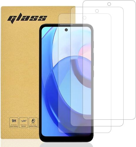 KALANKA-Lot de 3 films protecteurs d'écran en verre trempé pour Motorola Moto E30 et E40 99,99 % de clarté HD Dureté 9H Qualité supérieure Compatible avec les coques Confortables Bords arrondis