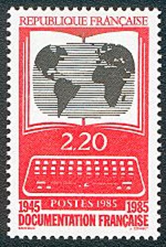 Timbre France 1985, Oblitéré- La Documentation Française - 2,20 - Yt 2391