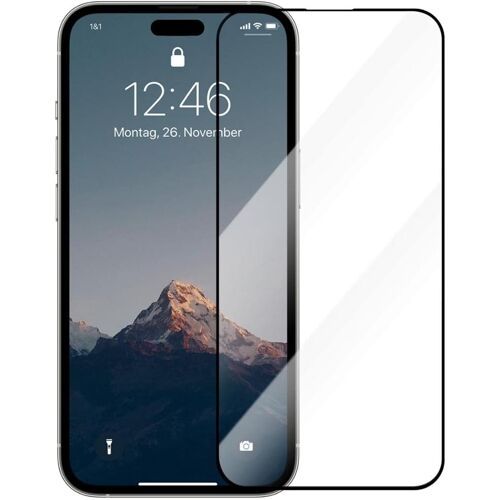 KALANKA-- Verre Trempé 3D Compatible avec iPhone 14 Pro Protection d'Écran, Dureté 9H, sans Bulles, Anti-Empreintes Digitales, Transparent
