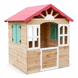Maisonnette Enfant Bois Ginger Home Exterieur Jardin Bois Naturel