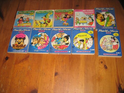 Lot 10 Bd Placid Et Puzo Poche Années 70/80