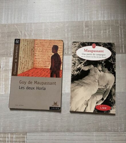 Lot De 2 Livres De Maupassant : Les Deux Horla Et Une Partie De Campagne