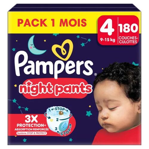 Pampers Baby-Dry Night Pants, Taille 4, 180 Couches-Culottes