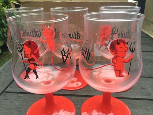 Belzebuth Lot De 6 Verres A Bière Neuf