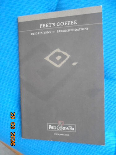 Peet'S Coffee Descriptions & Recommendations