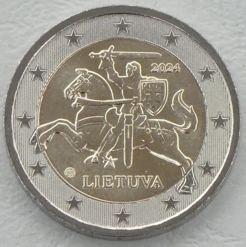 Pièce De 2 Euro Rare Lituanie Lietuva Millésime 2024