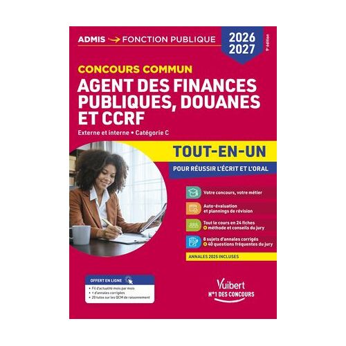 Concours Commun Agent Des Finances Publiques, Douanes Et Ccrf 2026-2027 - Tout-En-Un