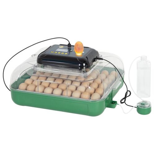Todeco Incubateur Automatique 53 ?Ufs Avec Contrôle Température & Humidité, Retournement Automatique, Mire-?Ufs Led Intégrée, Double Alimentation