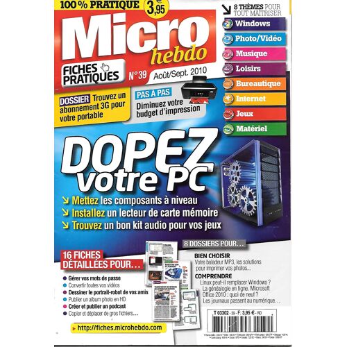Micro Hebdo N°39, Dopez Votre Pc