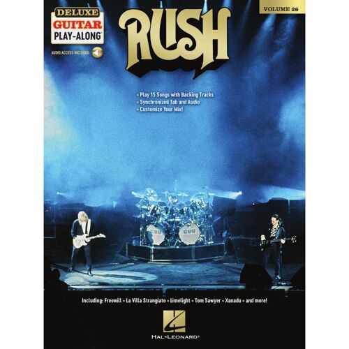 Rush - Deluxe Guitar Play-Along Volume 26: Play 15 Songs With Backing Tracks