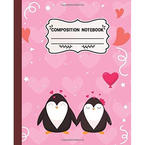 Composition Notebook: Penguin Animal Prints Composition Notebook For College Ruled For Taking Notes, Writing And Journaling | Best School Supplies Notebook Cute Gift For Kids, Boys, Girls And Students