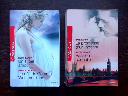 Lot Passions : Un Si Bel Amour / Le Défî De Gemma Westmoreland + La Promesse D'Un Inconnu / Passion Coupable