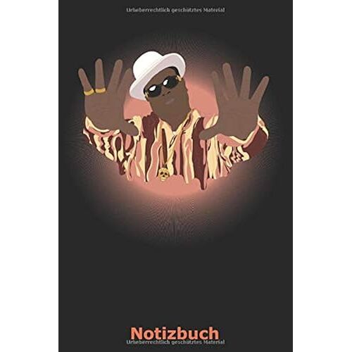 Notizbuch: Fuer Rap Und Hiphop-Fans | Motiv Cooler Rapper | Nutzung Als Notizbuch, Tagebuch, Malbuch, Skizzenbuch Etc. | 120 Seiten Punktraster | A5-Format