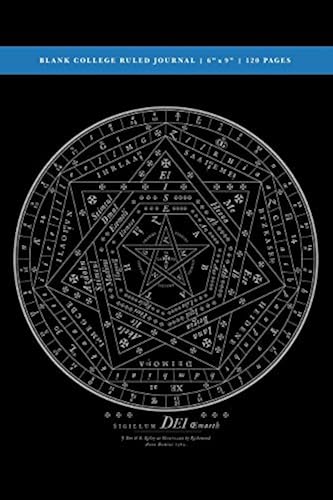Sigillum Dei Aemeth Blank College Ruled Journal 6x9: 120 Creme Pages (60 Spreads) / 1/4 Spaced Rule Lines / Notebook For Writers, Poets, Magicians, Artists, Musicians, Wiccans, Occultists, Sorcerers +