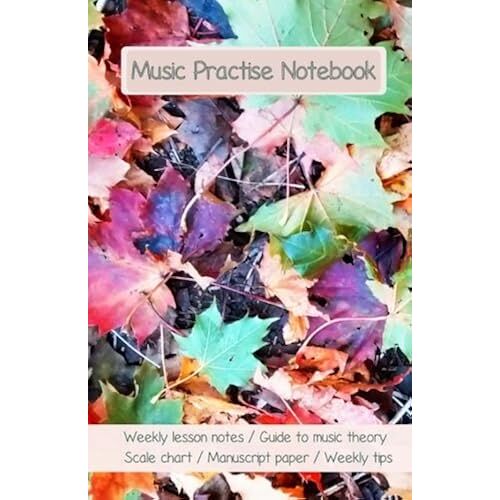 Music Practice Notebook: Useful For Music Lessons / Includes Weekly Tips A Music Theory Guide And Blank Manuscript Paper
