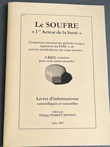 Collection Santé : N°1 Le Soufre -Philippe Perrot Minnot Juin 2013-Le Deucalion