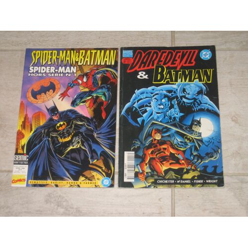Lot Spiderman§Batman+ Daredevil§Batman+Silver Surfer§Superman Marvel Dc Cross Over