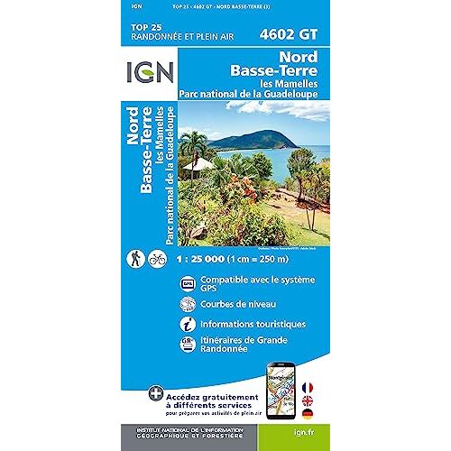 Nord Basse Terre - Les Mamelles- Lamentin 1:25 000