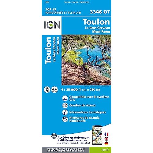 Toulon - Le Gros Cerveau - Mont Faron 1:25 000