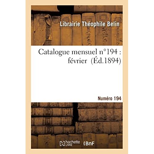 Catalogue Mensuel. Numéro 194