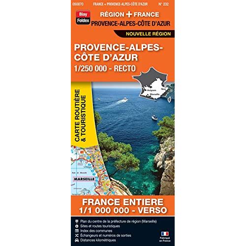 Provence-Alpes-Côte D'azur, 1/250 000, Recto : France Entière, 1/1 000 000, Verso