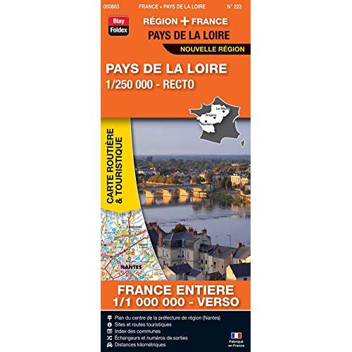 Pays De La Loire, 1/250 000, Recto : France Entière, 1/1 000 000, Verso
