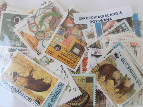 Bechuanaland Et Botswana 200 Timbres Différents