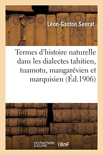 Vocabulaire Des Termes D'histoire Naturelle, Animaux Et Plantes