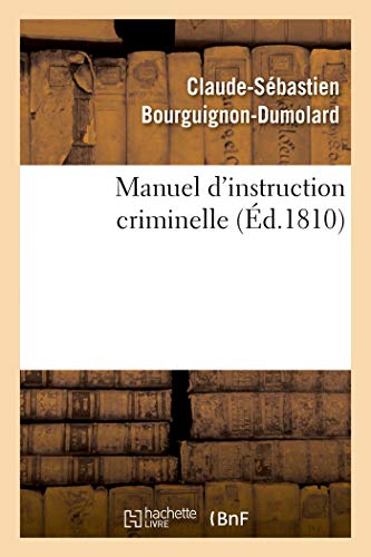 Manuel D'instruction Criminelle
