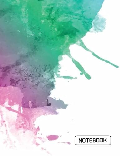 Notebook: Oil Paint Artist Cover And Notebook Journal Diary, 110 Pages, Extra Large (8.5 X 11) Inches