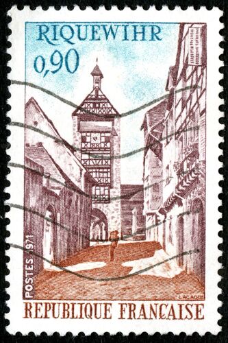 Timbre Oblitéré République Française , Ricquewihr , Postes , 1971 , 0,90