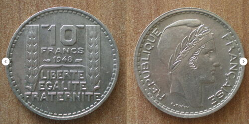 France 10 Francs 1948 Piece Turin Franc