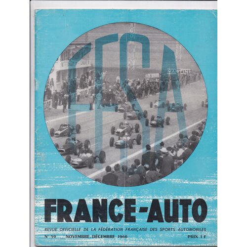France Auto 59 Novembre, Décembre 1966
