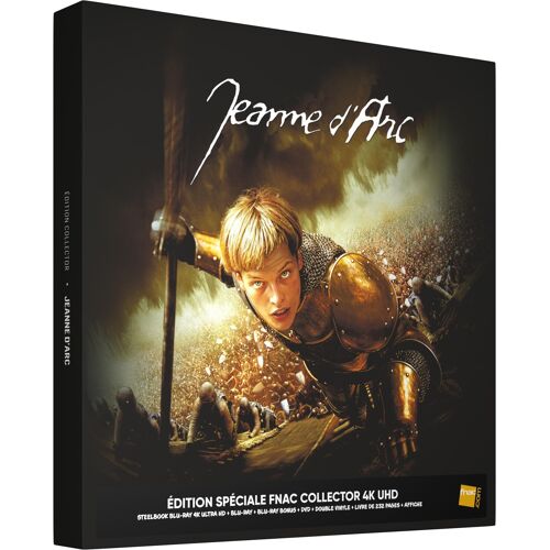 Jeanne D'arc - Éditon Spéciale Fnac - Coffret Collector Limité Numéroté - 4k Ultra Hd + Blu-Ray + Blu-Ray Bonus + Dvd + Double Vinyle + Livre + Affiche