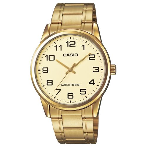 Casio Standard Mtp-V001g-9b Montre Bracelet Or