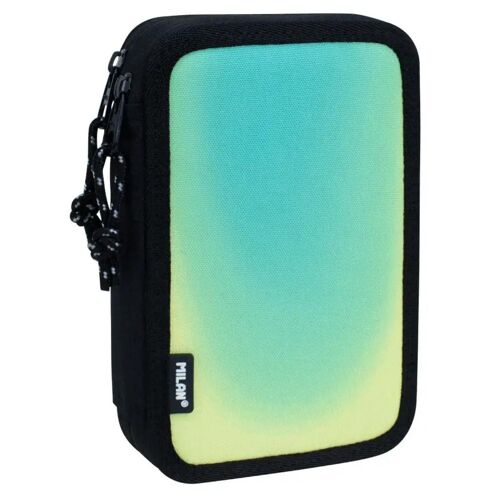 Milan 081264snk1gr Trousse À Crayons Polyester Noir Et Vert