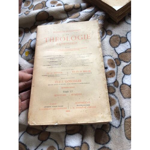 Dictionnaire Encyclopédique De La Théologie Catholique…Publié Par Les Soins Du De Wetzer Et Du Dr Welte Traduit De L’Allemand Par I. Goschler,,, Tome 15. Xv. Mésopotamie-Mythologie