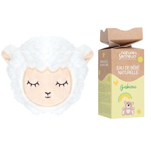 Coffret Bébé Parfum Sans Alcool 50ml + Bouillotte Doudou Mouton
