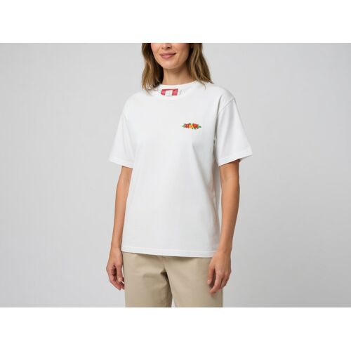 T Shirt Blanc Brodé Fleurs Taille 2 Alain Manoukian