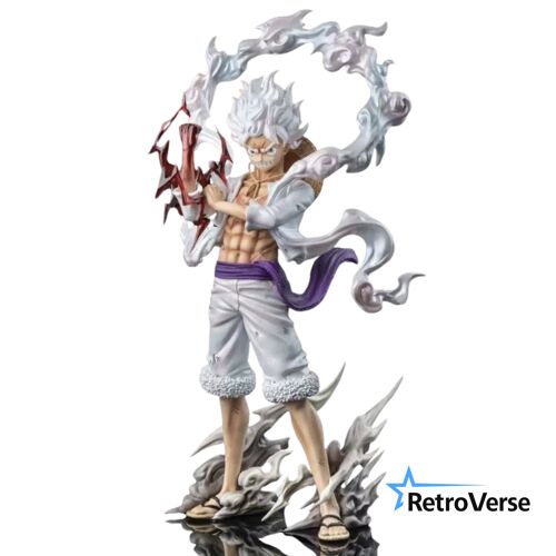 One Piece Figurine Luffy Gear 5 Nika En Pvc 25 Cm Statue De Collection Modele Anime Japonais Cadeau