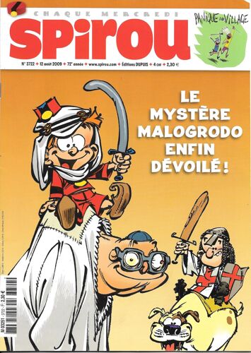 Magazine Spirou N°3722 - Willy Lambil (Les Tuniques Bleues) / Stanislas (Yoko Stuno) / La Petite Lucie (12/08/2009)