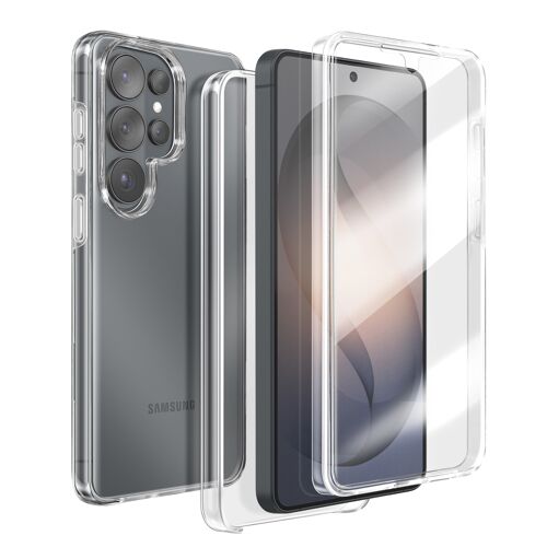 Coque Intégrale pour Galaxy S26 Ultra Protection 360° en Silicone Transparent