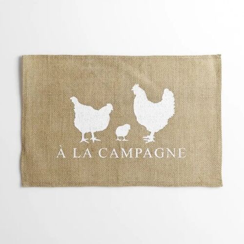 Set De Table Jute A La Campagne 30x45 Cm