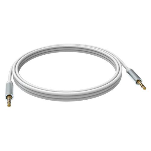 VISION Techconnect - Câble audio - jack mini mâle pour jack mini mâle - 10 m - double blindage - blanc