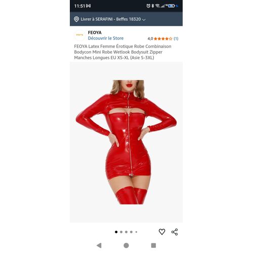 Robe En Pvc Rouge